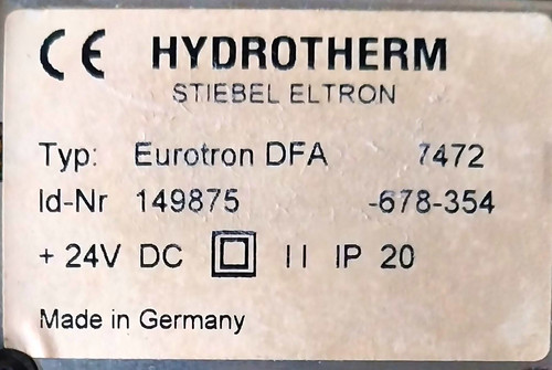 Hydrotherm eurotron dfa - hydrotherm,